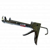 Пистолет для герметика Derzh 388640i, полукорпусной, хромированный картинка